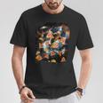 Galaxy Sloth Eat Pizza Taco In Space T-Shirt Lustige Geschenke