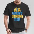 Groom's Drinking Team Retro Stag Night T-Shirt Lustige Geschenke