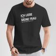 Ich Liebe Meine Frau Motorrad Fahren T-Shirt Lustige Geschenke