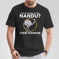 Was Ist Besser Als Ein Nandu Zwei Nandus Saying T-Shirt Lustige Geschenke