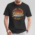 A Man A Mythos A Legend Name Michael Name S T-Shirt Lustige Geschenke