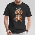 Miniature Dachshund Puppy Angel T-Shirt Lustige Geschenke