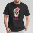 Mrs Sugar -Intage Avec Tête De Mort Dia De Los Muertos Mariée T-Shirt Cadeaux drôles