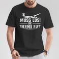 Muss Los Die Thermik Ruft Glider T-Shirt Lustige Geschenke