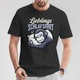 Offizielles Schlaf Gorilla Langschläfer Morgenmuffel T-Shirt Lustige Geschenke