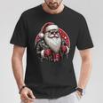 Père Noël Punk Motard Cool Noël T-Shirt Cadeaux drôles