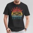 Retrointage Formula Racing Fan Silhouette Racing Car Formula T-Shirt Lustige Geschenke