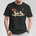 Skateboarding Bassett Hound Dog T-Shirt Unique Gifts