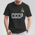 Soviet Union Ussr Cccp Hammer Sickle Star Communism T-Shirt Lustige Geschenke