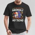 Sparen Tiere Ist Irgendwie Mein Ding Tierrettung T-Shirt Lustige Geschenke