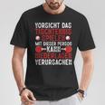 Vorsicht Das Tischtennis Spielen Ping Pong T-Shirt Lustige Geschenke