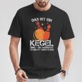 Women's Ball With Cones I Cone Saying I Das Ist Ein Kegel Ding With-Neck T-Shirt Lustige Geschenke