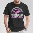 Women's Diese Prinzessin Kommt In Diving Fins Sports Diving S T-Shirt Lustige Geschenke