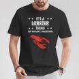 Women's Ist So Ein Hummer Ding Slogan Lobster With-Neck T-Shirt Lustige Geschenke