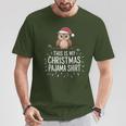 This Is My Christmas Pajama Xmas Pjs Owl Christmas T-Shirt Funny Gifts