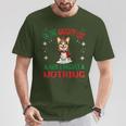 Cute Cardigan Welsh Corgi Dog Christmas On The Naughty List T-Shirt Unique Gifts