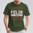 Felix Navidad Felix Name Day Xmas T-Shirt Lustige Geschenke