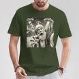 Santa Claus Ufo Abduction Christmas Sleigh Reindeer T-Shirt Funny Gifts