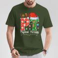 Pt Christmas Physical Therapy Christmas Pt Xmas T-Shirt Personalized Gifts