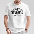 Cool Stubai Tal Statt Dubai Ski Mountains Piste Après-Ski T-Shirt Lustige Geschenke