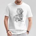 Dachshund Dog Rough Haardshund T-Shirt Lustige Geschenke