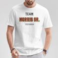 Distressed Team Morris Sr Proud Family Nachname Nachname T-Shirt Lustige Geschenke