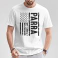 Parra Surname Surname Team Parra Family Reunion Blue T-Shirt Lustige Geschenke