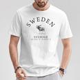 Sweden Sverige Scandinavia Midsommar Swedish T-Shirt Lustige Geschenke