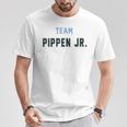 Team Pippen Jr Last Name Proud Family Last Name Familia Blue T-Shirt Lustige Geschenke