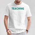 Unterrichten Ist Mein Ding Teacher T-Shirt Lustige Geschenke