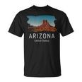 Arizona Montagne Skyline Cadeau Cool Souvenir Usa Arizona T-Shirt