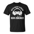 Bitte Nicht Stören Ich Zock Saying For Gamer S T-Shirt