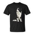 Border Collie Dog Pet Illustration Border Collie T-Shirt