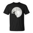 Bull Terrier Dog Portrait Dog Portrait Moon T-Shirt