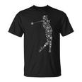 Christmas Golfer Golf Player Golfing Snowflake T-Shirt