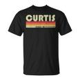 Curtis Nachname Lustiges Retrointage 80Er 90Er Geburtstag Wiedersehen T-Shirt