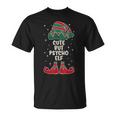 Cute But Psycho Elf Lustiges Elfenoutfit Für Elfenfans T-Shirt