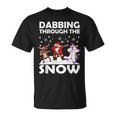 Dabbing Santa Clause Reindeer Unicorn Xmas Dabbing T-Shirt