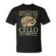 Das Ist Was Ich Mach Ich Spiel Das Cello Und Weiß Dinge T-Shirt