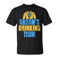 Groom's Drinking Team Retro Stag Night T-Shirt