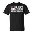 I Love My Ginger Girlfriend I Heart My Hot Girlfriend Bf T-Shirt