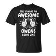 Owens Family Name Owens Last Name Owens T-Shirt