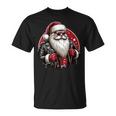Père Noël Punk Motard Cool Noël T-Shirt