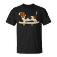 Skateboarding Bassett Hound Dog T-Shirt
