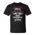 Women's Oneal Blood Runs Through Myeins Last Name Family T-Shirt