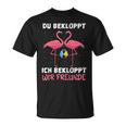 Women's Wine Sparkling Wine Prosecco Du Bekloppt Ich Bekloppt Wir Friends S T-Shirt