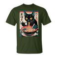 Anime Manga Kawaii Otaku Ramen Cat Christmas T-Shirt