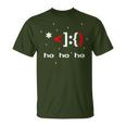 Ascii Santa Claus Face Coder 8Bit Retro Xmas T-Shirt