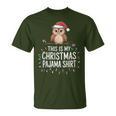 This Is My Christmas Pajama Xmas Pjs Owl Christmas T-Shirt