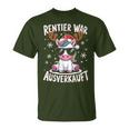 Reindeer Was Ausverkauft Christmas Unicorn Slogan T-Shirt